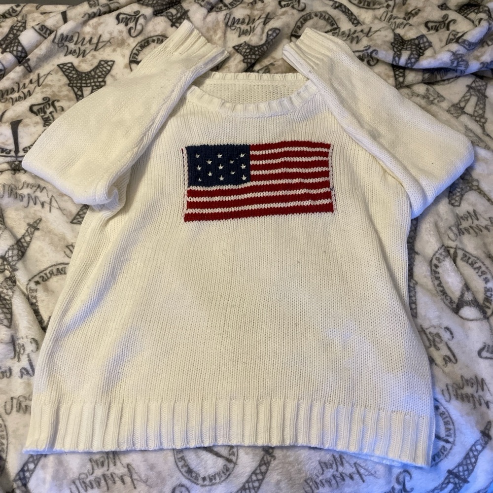 cute american flag sweater from shein